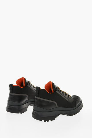 Textile hiking Boots with Leather Profiles