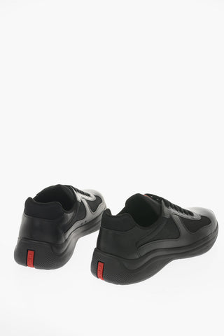LINEA ROSSA Textile Sneakers with Leather Details