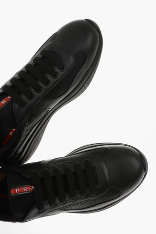 LINEA ROSSA Textile Sneakers with Leather Details
