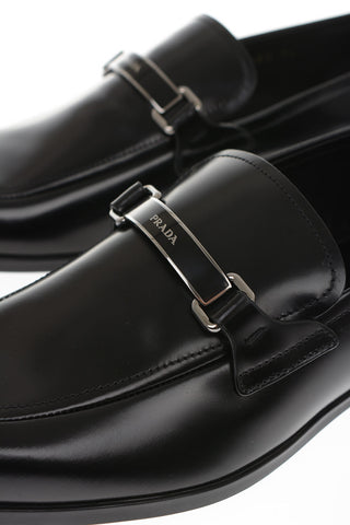 Brushed Leather Bit Loafers