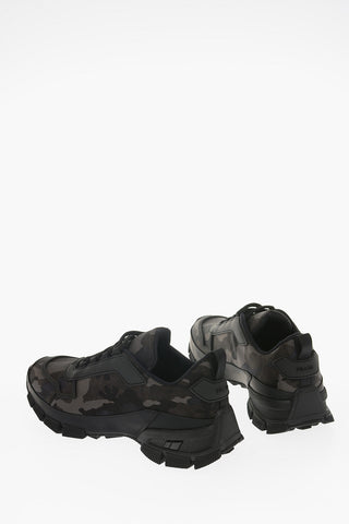 Camouflage Textile Low Sneakers