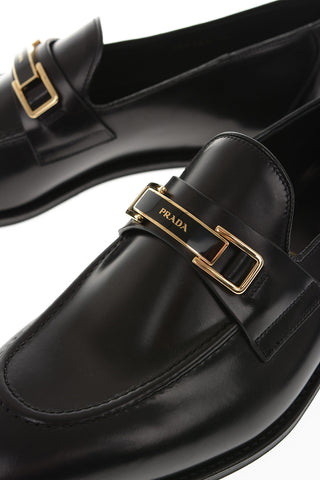 Brushed Leather Bit Loafers