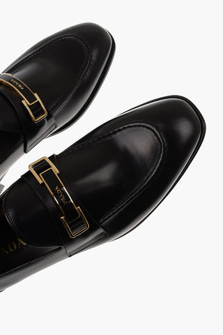 Brushed Leather Bit Loafers