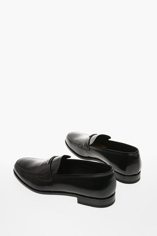 Brushed Leather Bit Loafers
