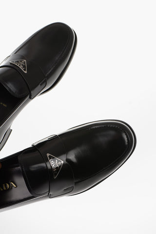 Brushed Leather Bit Loafers