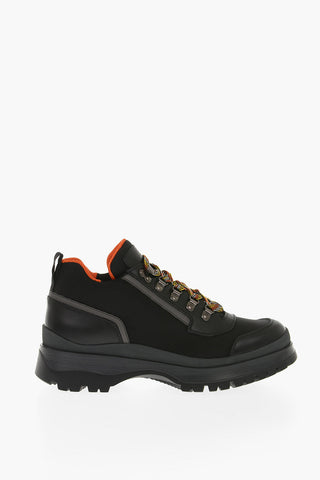 Textile hiking Boots with Leather Profiles