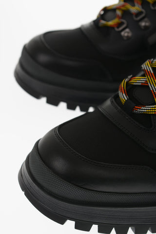 Textile hiking Boots with Leather Profiles