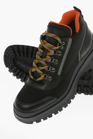 Textile hiking Boots with Leather Profiles