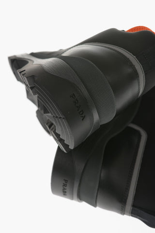 Textile hiking Boots with Leather Profiles