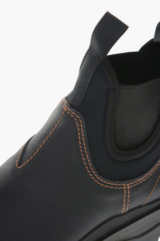 Track Sole Leather Chelsea Boots