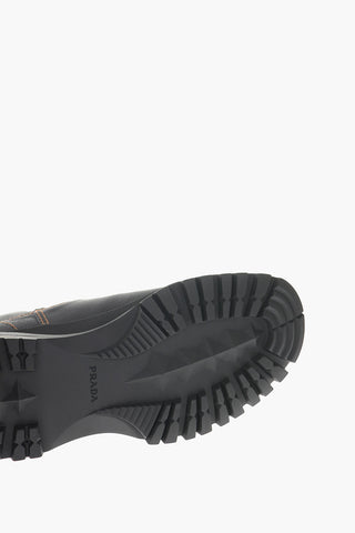 Track Sole Leather Chelsea Boots