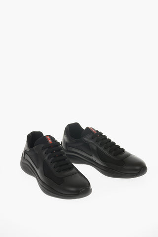 LINEA ROSSA Textile Sneakers with Leather Details