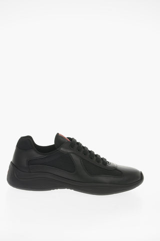 LINEA ROSSA Textile Sneakers with Leather Details
