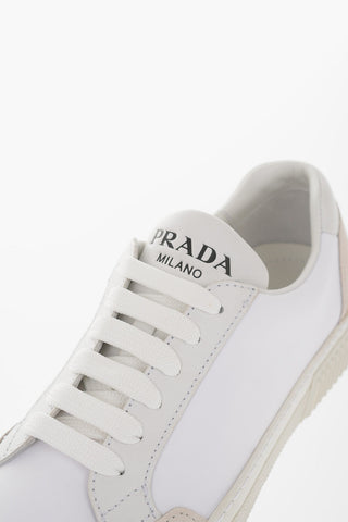 Textile Low Sneakers with Suede Details