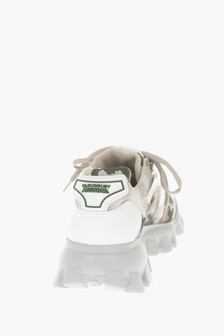 Track Sole Camouflage Textile Sneakers