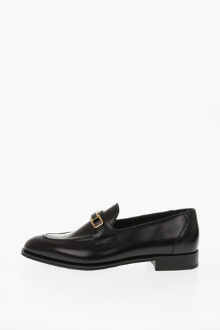 Brushed Leather Bit Loafers