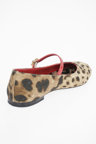 Leather Details cheetah-print Sandals
