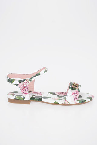 Roses-Print TROPICAL ROSE Ankle Strap Sandals