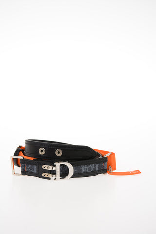 30mm Leather and Fabric Belt