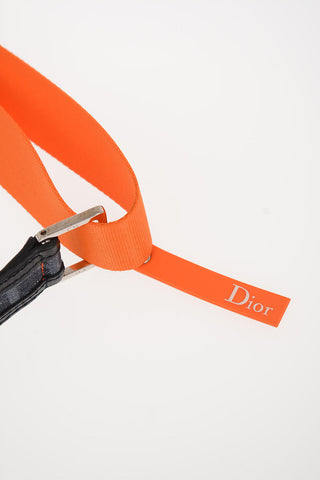 30mm Leather and Fabric Belt