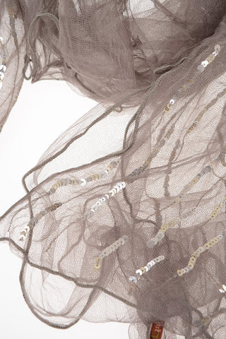 Silk Foulard with Sequin