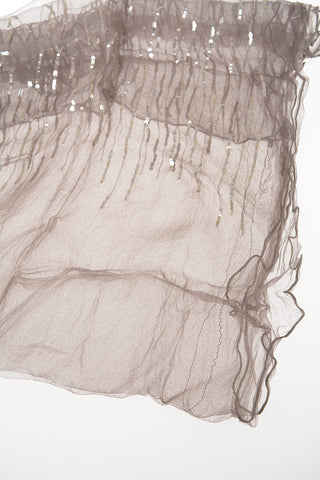 Silk Foulard with Sequin