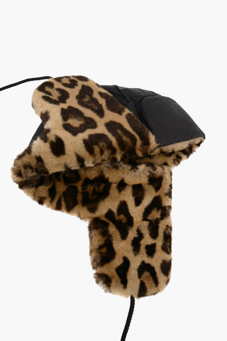ADIDAS cheetah-print Trapper with Faux Fur Inner 