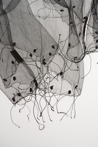 Foulard in Seta con Dettaglio Gioiello