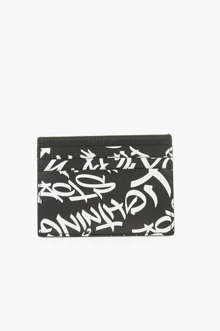 Leather GRAFFITI ALL-OVER Card Holder