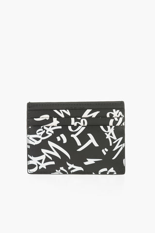 Leather GRAFFITI ALL-OVER Card Holder