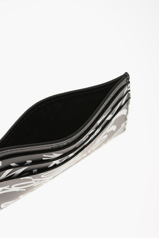 Leather GRAFFITI ALL-OVER Card Holder