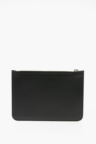 Leather Mini TIGER BOLT Pouch with Zip Closure