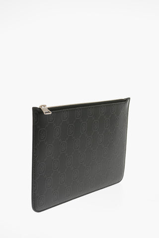 Pouch MONOGRAM ALL-OVER in Pelle con Chiusura Zip