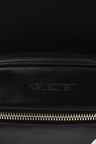 Fabric PIERCED MONOGRAM SPLIT Backpack with Leather Trimmings 