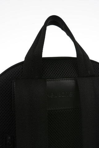 Fabric PIERCED MONOGRAM SPLIT Backpack with Leather Trimmings 