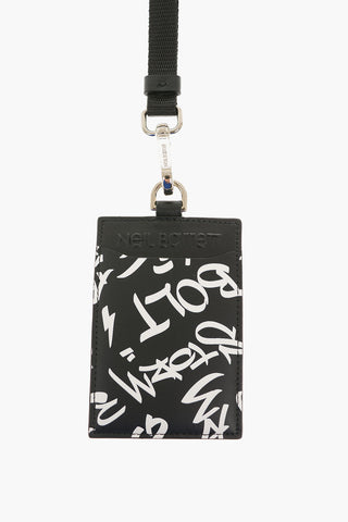 Leather GRAFFITI ALL-OVER Document Holder 