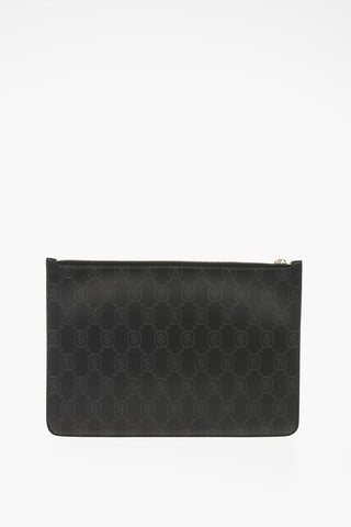Leather MONOGRAM ALL-OVER Pouch with Zip Closure