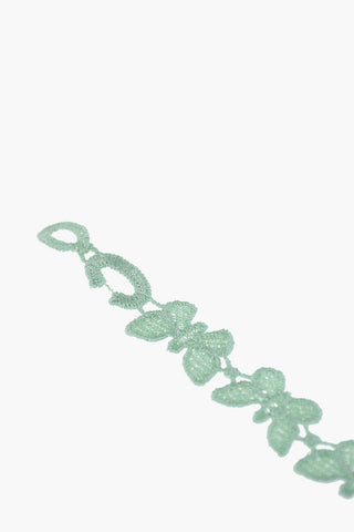 Bracciale in Tessuto con Farfalle