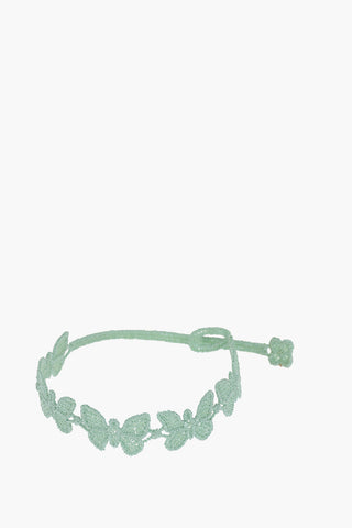 Bracciale in Tessuto con Farfalle