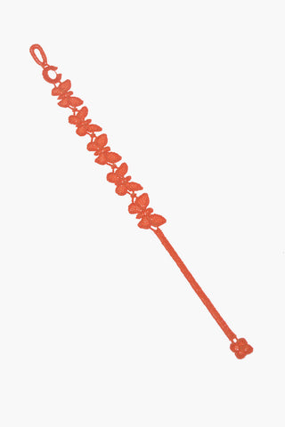 Bracciale in Tessuto con Farfalle