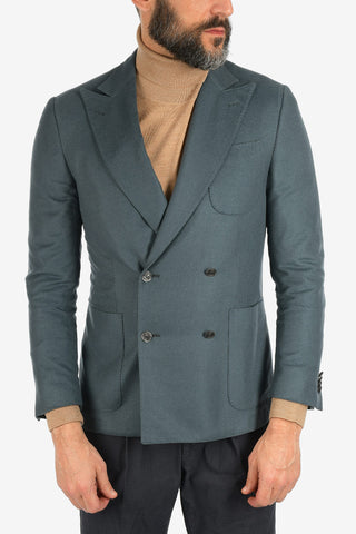 giacca doppio petto ACADEMY SOFT in seta e cashmere