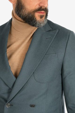 giacca doppio petto ACADEMY SOFT in seta e cashmere