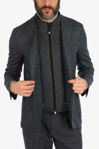 ID blazer IDENTITY tartan in lana vergine