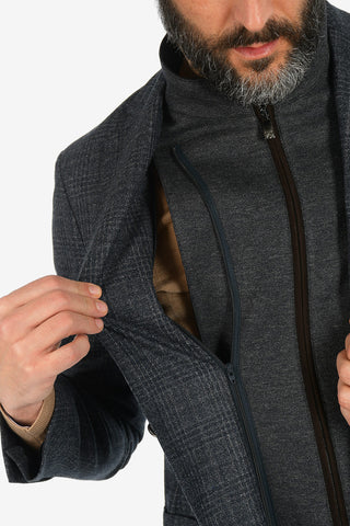 ID blazer IDENTITY tartan in lana vergine
