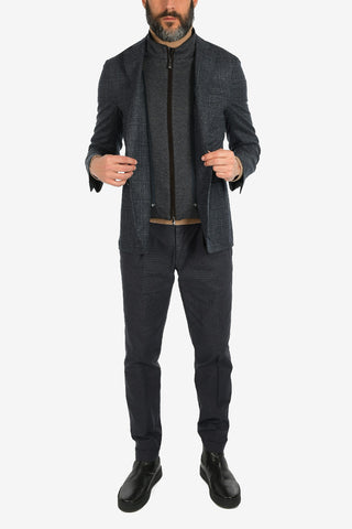 ID blazer IDENTITY tartan in lana vergine