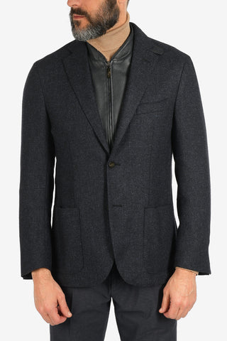 ID silk and cashmere IDENTITY 2-button blazer