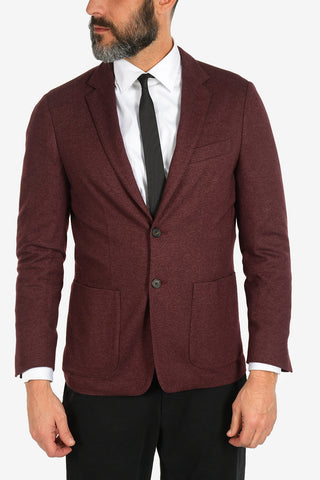 ID giacca a 2 bottoni in seta e cashmere
