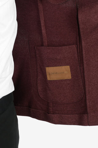 ID giacca a 2 bottoni in seta e cashmere