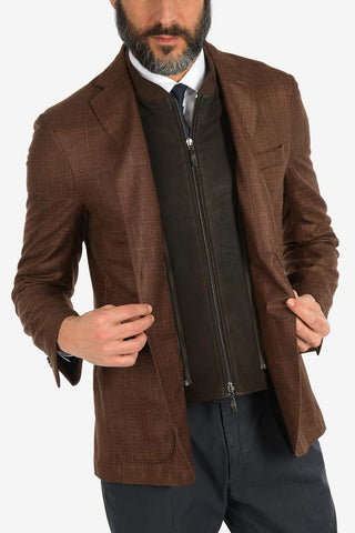 ID silk and cashmere IDENTITY 2-button blazer