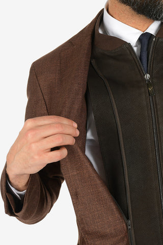ID silk and cashmere IDENTITY 2-button blazer